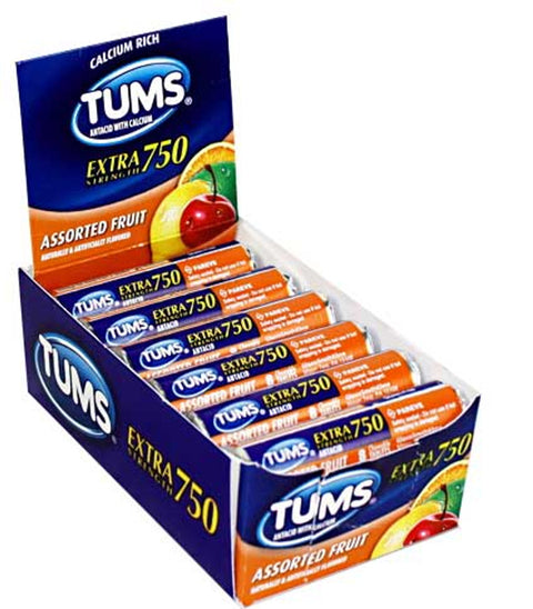TUMS EXTRA 750 ASSORTED FRUIT