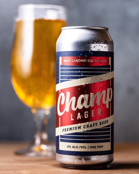 MAST LANDING CHAMP LAGER PREMIUM CRAFT BEER