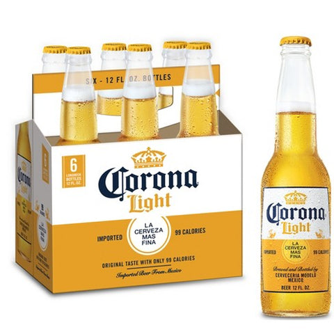 CORONA LIGHT BOTTLE 6PK