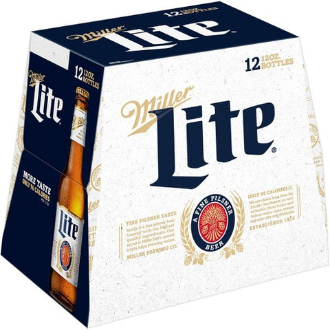 MILLER LITE BOTTLE 12PK