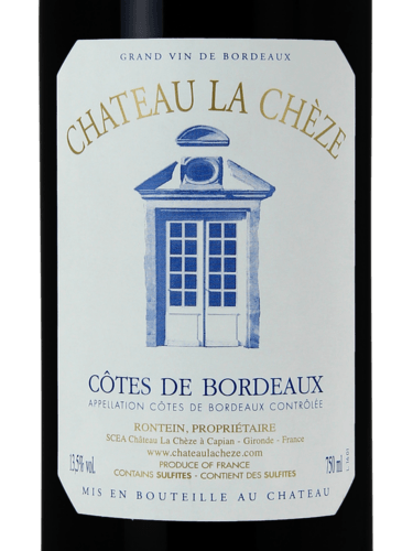 CHATEAU LA CHEZE COTES DE BORDEAUX