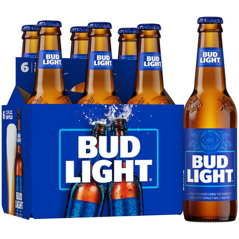 BUD LIGHT BOTTLE 6PK