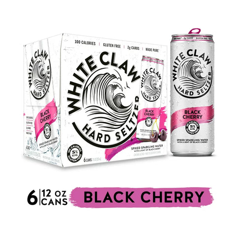 WHITE CLAW BLACK CHERRY CAN 6PK