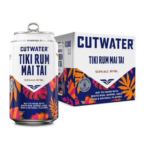 CUTWATER TROPICAL TIKI RUM MAI TAI 4PK