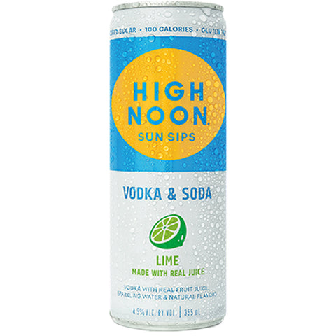 HIGH NOON LIME VODKA SODA 4PK