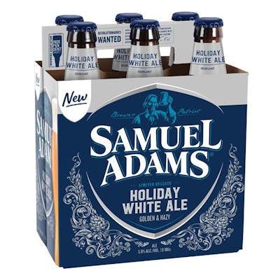 SAMUEL ADAMS HOLIDAY WHITE ALE 12 OZ