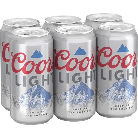 COORS LIGHT CAN 16OZ 6PK