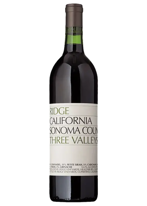 RIDGE THREE VALLEYS ZINFANDEL