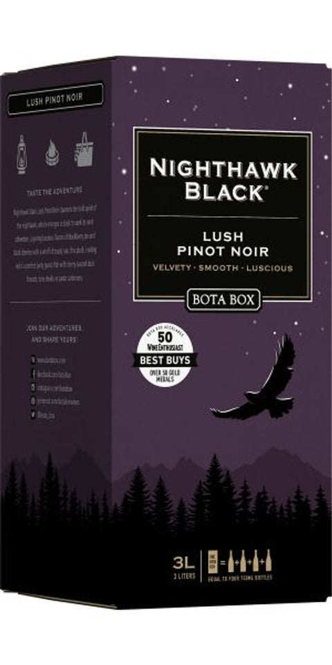 BOTA BOX NIGHTHAWK LUSH PINOT NOIR 3LTR