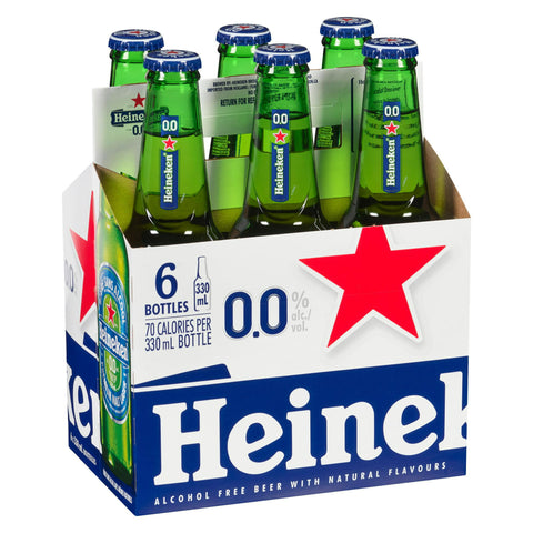 HEINEKEN BOTTLE 0.0 NON ALCOHOLIC 6PK