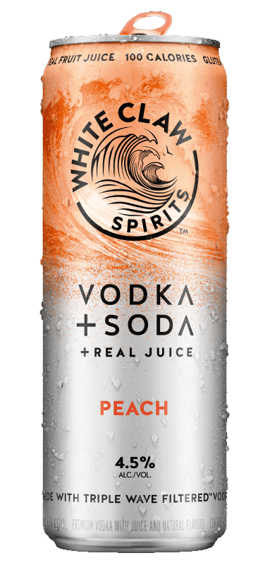 WHITE CLAW PEACH VODKA SODA