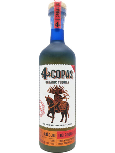 4 COPAS ANEJO ORGANIC TEQUILLA