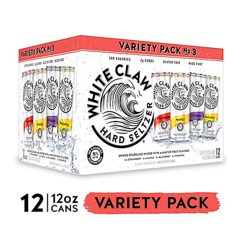 WHITE CLAW VARIETY NO 3 12PK
