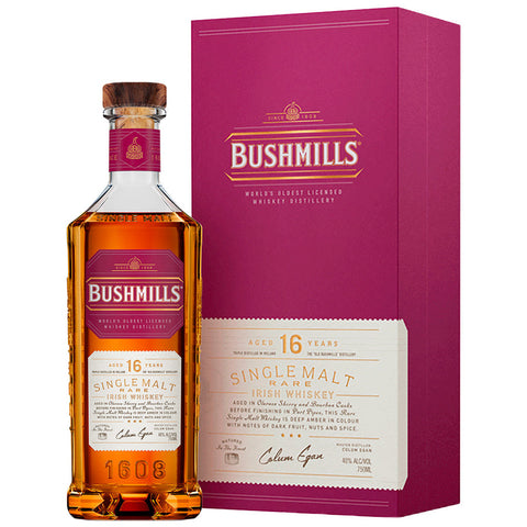 BUSHMILLS 16 YR IRISH WHISKEY