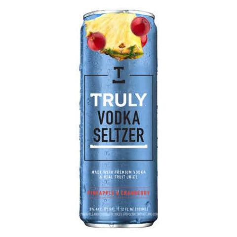 TRULY VODKA SELTZER PINEAPPLE & CRANBERRY CAN 4PK
