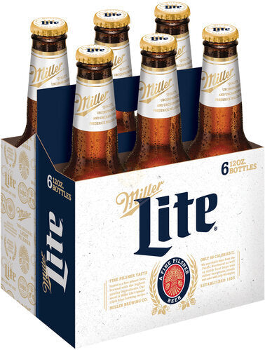 MILLER LITE BOTTLES 6PK