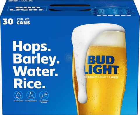 BUD LIGHT CANS 30PK