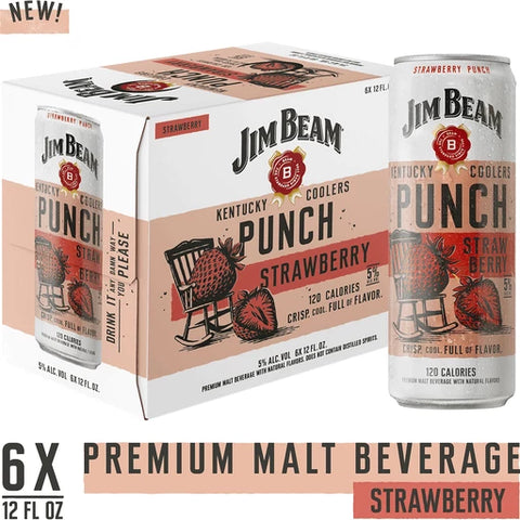 JIM BEAM KENTUCKY COOLERS STRAWBERRY PUNCH