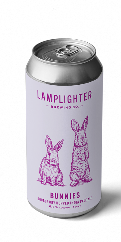 LAMPLIGHTER BUNNIES DOUBLE DRY HOPPED IPA