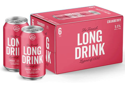 LONG DRINK CRANBERRY 6 PK CAN